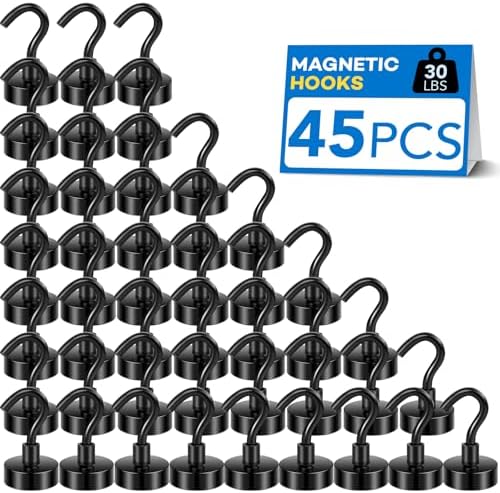 LOVIMAG Magnetic Hooks for Cruise Essentials 2026 Cabins Door 45 Pack-30LBS by LOVIMAG