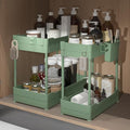 Sevenblue 2-Pack Under Sink Organizer with Hooks & Hanging Cup for Kitchen by Sevenblue