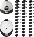Niunuerga 36 Pack Adhesive Hat Hooks for Wall, Super Strong Hat Rack for Baseball Caps, Minimalist Hat Organizer Display for Home Decor, Hat Hangers Holder for Wall, Door, Closet, No Drilling (Black) by Niunuerga