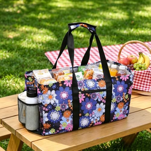 Extra Large Utility Tote Bag - Reusable Grocery Bags Foldable Heavy Duty - Image 7