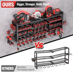 49.8" Power Tool Organizer Wall Mount,Holds 18 Cordless Drills - Image 5