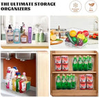 6 Pack Clear Plastic Storage Bins, Kitchen&Pantry Organizer Large - Image 6