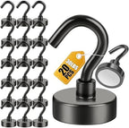 DIYMAG Magnetic Hooks 20pcs 30lbs+ Cruise Essentials 2026 Magnet Hook Black by DIYMAG