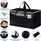 StorageRight Moving Bags, Moving Boxes, 93L 6-Pack Sotrage Bags Totes,Black - Image 3