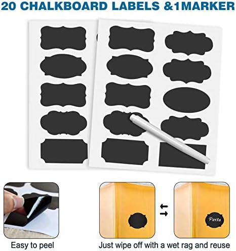 VERONES Large Tall Airtight Food Storage Containers, 10 PACK Containers Set - Image 6