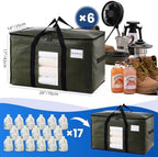 TAILI 6 Pack Green Extra Large Moving Bags,Storage Bag with Visible Window - Image 6