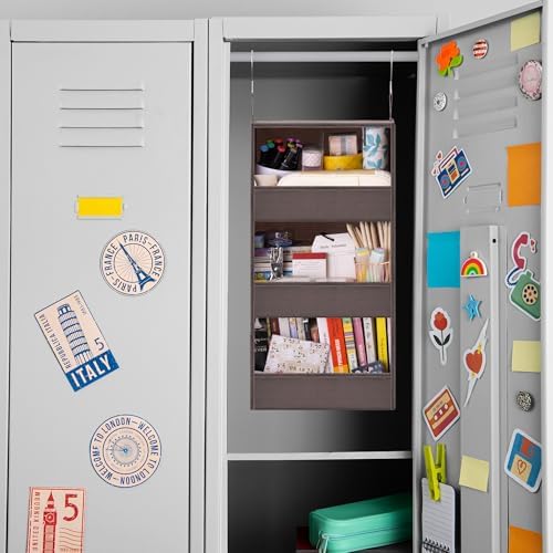 GRANNY SAYS 3-Shelf Hanging Closet Organizer, Foldable Storage, Dark Brown | 33 lb Capacity, No-Sag Support, Keeps Clothes Neat, Folds Flat, Fits RV, Dorm & Small Closets - Image 7