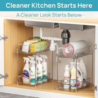 Vtopmart 4 Pack Taller Pull Out Bathroom Under Sink Organizer (S-Higher) - Image 6