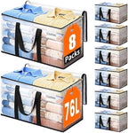 Moving Bags, Extra Large Heavy Duty Storage Bags, 76L, 8 Packs by EpicTotes