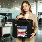 Hat Boxes for Women Storage 16.93" D*10.24" H Caps Carrier Case Organizer - Image 5