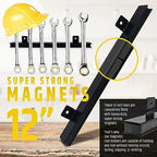 12" Heavy-Duty Magnetic Tool Holders (4 Pack - 48" Total) - Extremely Powerful Magnetic Pull Force to Hold Heavy Tools (Upgraded Version) - Professional Tool Bars/Strips Organizer - Image 3