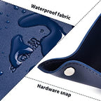 Leather Jewelry Valet Tray for Women and Man, Portable Entryway Table Tray Bedside Nightstand Desk Tray Small Catchall Travel Dish Plate for Key,Wallet,Watch,Coin (8x8, Blue-B) - Image 3