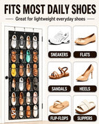 Over the Door Shoe Organizer - Space Saving Shoe Rack for Closet - Image 3