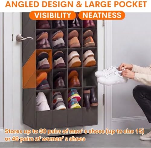 Ofiray-home Over the Door Shoe Organizer, 30-40 Pairs - Image 3