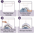 Mr. Pen- Space Saving Hangers, 16 pcs, 360° Rotating Hooks | Magic Cascading Hanger Organizer with 5 Enclosed Slots, Closet Organizers and Storage for Clothes - Image 5