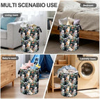 Cat Flowers Laundry Basket Storage Bin Foldable Laundry Hamper Clothes Storage Bucket Organizer 19.6x15.7 Inch For Laundry Room/Bedroom/Bathroom - Image 5