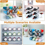 Stackable Water Bottle Organizer Large Compartment Water Bottle Holder - Image 6