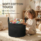 JMvicyroam 115L Extra Large Machine Washable Cotton Rope Blanket Basket - Image 4
