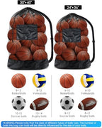 BROTOU Extra Large Mesh Ball Bag, Drawstring Socce Bag for Coach - Image 2