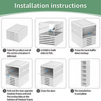 Shoe Storage Organizer Box 6-Tier Foldable Collapsible Stackable Shoe Rack Bins, Fit Size 12, No Assembly, for Men and Women - Image 4