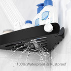 Sotfamily Plastic Shower Caddy Corner (for 90° Only), 4 Pack, Black - Image 6
