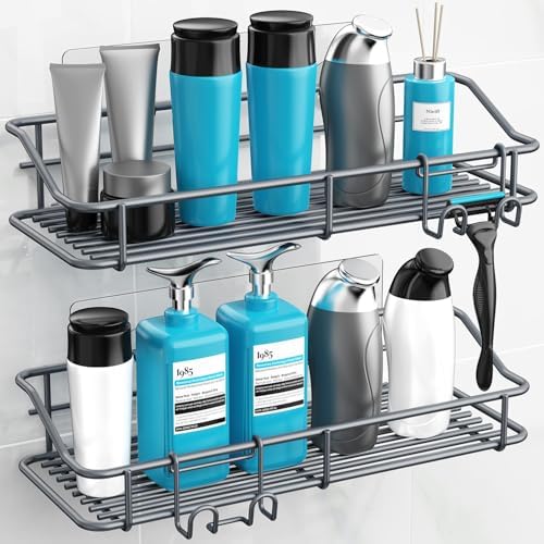 Nieifi Shower Caddy Adhesive, Shower Shelves, Shampoo Holder for Bathroom - Image 2