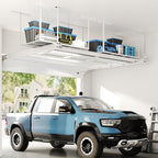 FLEXIMOUNTS 3x6 Overhead Garage Ceiling Storage Rack, 2 Pack, White - Image 3