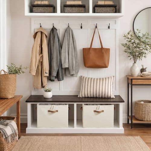StorageWorks 2-Pack 32-Pair Shoe Storage Organizer for Closet, Beige - Image 4