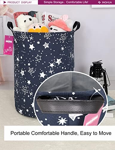 Star Fabric Storage Bin Nursery Organizer Basket - Image 6