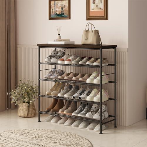 SUOERNUO 5 Tier Shoe Rack Organizer for Closet Shoe Storage for Entryway - Image 6