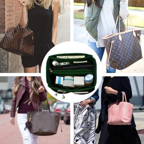 OMYSTYLE Purse Organizer Insert, Felt Tote Bag Organizer Insert with 5 Sizes, Handbag Dividers for Inside Purse, Compatible with Longchamp, Neverful, Speedy and More - Image 5