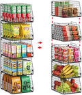 5 Pack XXL Stackable Wire Storage Basket, Extra Large Capacity Pantry Organizer and Storage, Muti-Purpose for Fruit Vegetable Basket & Toy Bin & Snack Organizer by Jakyitvi