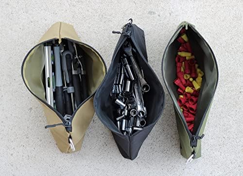 COREFLEX Premium Tool Pouch Zipper Bag, Small Tool Bag, Multipurpose Storage pouch, Heavy duty Flat Bottom Tool bag with YKK Zipper (3 pack Large 12inch) - Image 6
