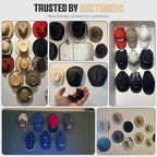 Modern JP Adhesive Hat Hooks for Wall (8-Pack) - Cowboy Hat Rack, Wide Brim Hat Organizer, Strong Hold Hat Hangers for Wall - Clear - Image 3