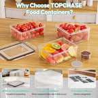 40 PCS Food Storage Containers with Lids Airtight (20 Containers & 20 Lids) - Image 3