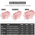OMYSTYLE Purse Organizer Insert, Felt Tote Bag Organizer Insert with 5 Sizes, Handbag Dividers for Inside Purse, Compatible with Longchamp, Neverful, Speedy and More - Image 2