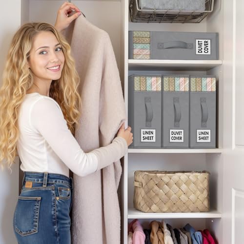 WOWBOX Bed Sheet Organizers and Storage,Closet Organizer Under Bed Storage - Image 6