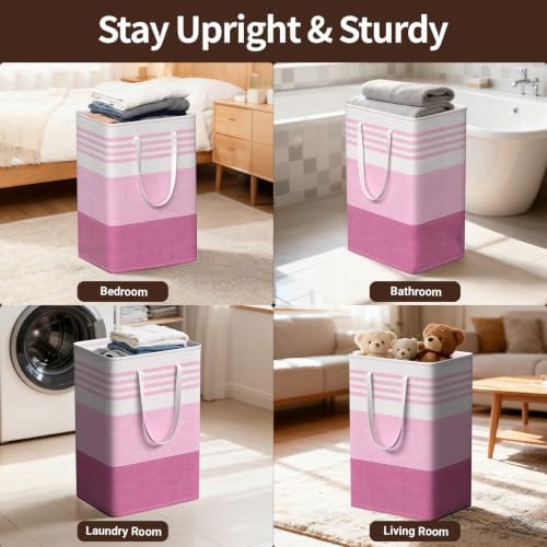 WOWBOX 2 Pack Laundry Baskets, Collapsible Dirty Clothes Laundry Hampers - Image 6