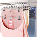 Pants Hangers Space Saving,Stackable Skirt Hangers with Clips, Hanging Closet Organizer and Storage,Clothes Hangers, College Dorm Essentials Apartment Essentials- 16 Pack by Lumigens