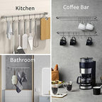 Audmore Kitchen Utensil Rack 1 PCS, 15.6” Pot & Pan Hanging Rack Wall Mount - Image 6