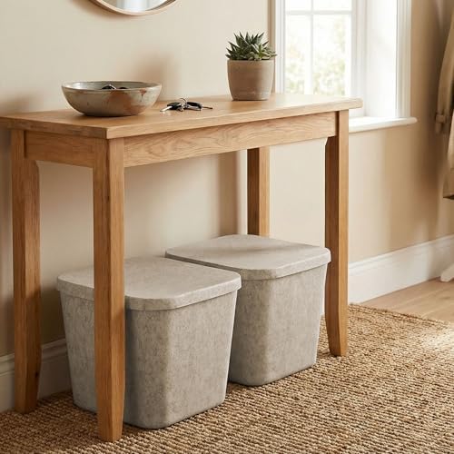 Welaxy Hide Storage Felt removable Lid fit for multi-functional basket container organizing Toys Pet Books Clothes throw blanket, Square (Cubic lid, Oatmeal) - Image 4