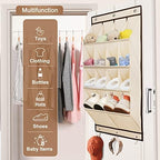 2 Pack Over the Door Shoe Organizers, Hanging Shoe Organizers Large Pockets - Image 6