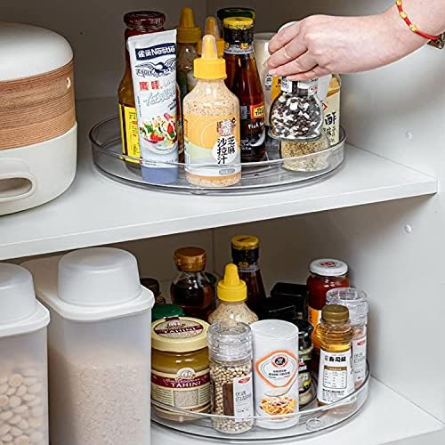 URALFA 2 Pack Lazy Susan Turntable, 10.5 Inch Spinning Cabinet Organizer - Image 2