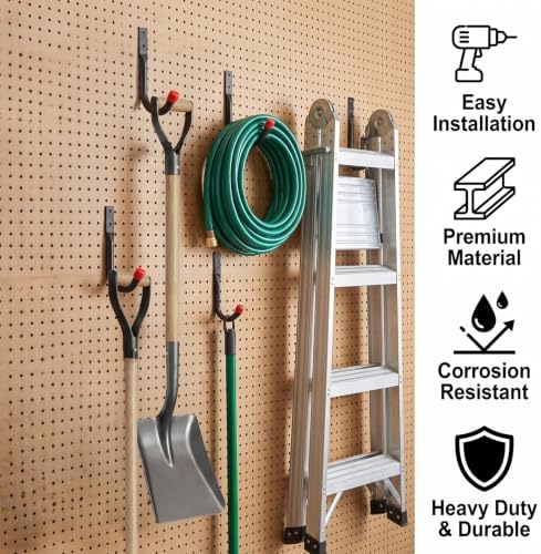 24 Pack Garage Hooks Heavy Duty, 3.5 Inch Wall Hook with EVA Pads - Image 5