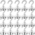 DIYMAG Magnetic Hooks 20pcs 50lbs Cruise Essentials 2026 Magnet Hook by DIYMAG