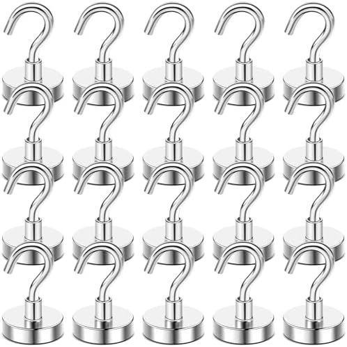 DIYMAG Magnetic Hooks 20pcs 50lbs Cruise Essentials 2026 Magnet Hook by DIYMAG