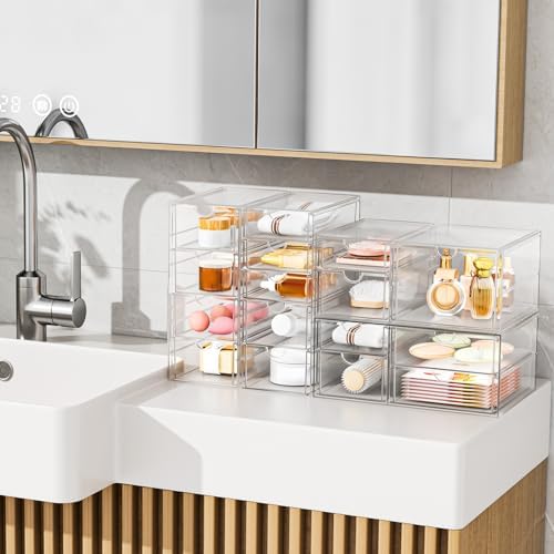 Stackable Storage Drawers, Acrylic Organizers,7 Drawers - Image 7