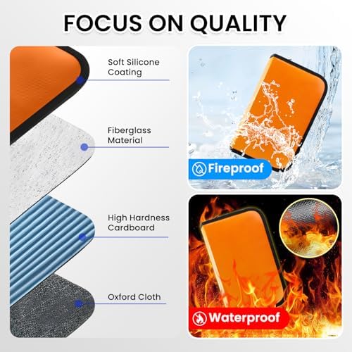 Zippered Key Case, Key Organizer, Fireproof and Waterproof Key Binder with 24 Hooks and Tags Portable Key Storage Book for Offices Real Estate Agencies Hotels and Rental Management - Image 6
