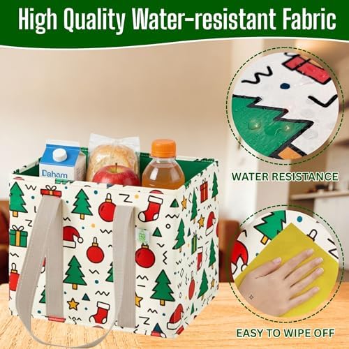 VENO 3 Pack Heavy Duty Reusable Grocery Shopping Bags Utility Tote - Image 4