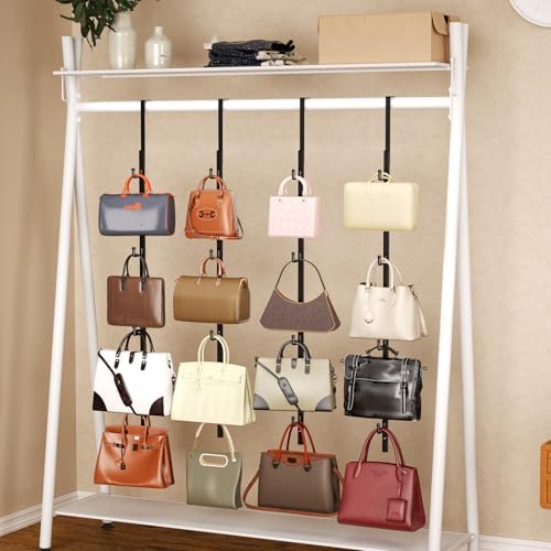 SWTYMIKI Over Door Hat Rack - 4 Packs Metal Hanging Hat Organizer with 16 Hooks Design, Baseball Cap Hanger Organizer Storage Holds up to 80 Caps for Door, Bedroom, Closet - Image 6